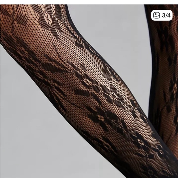 NWT Anthropologie Lace Pantyhose - Medium - Picture 3 of 6